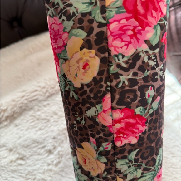 Betsey Johnson Floral Leopard Print Tote Bag Lunch NWT - Picture 2 of 3